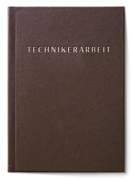 Technikerarbeit drucken & binden